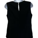 White House | Black Market  Black Boxy Crop Top Satin Pockets NWT Size Small Photo 4