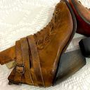 FREEBIRD by Steven Freedbird by Steven EAGLE Brown Leather Heeled Booties Back Zip Size 6 Photo 0