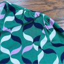 Boden USA Boden • Elodie Jersey Wrap Top green surplice knit Forest Ribbons pink Photo 8