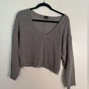 Urban Outfitters Out from under gray cropped sweater Photo 0