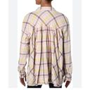 We The Free  Womens Seeking Starlight Plaid Button Front Casual Top Pink S Photo 1