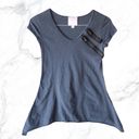 Romeo + Juliet Couture  Blue Tee Shirt Top Photo 0