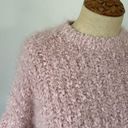 Oak + Fort  womens pink fuzzy sweater size S cropped long bell sleeves Photo 1