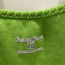 Studio Works  Women's Sleeveless Top Green size petite medium Photo 2