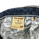 Big star  Womens Size 29 Cropped Jeans Straight Leg Thick Stitch Western Low Rise Photo 8