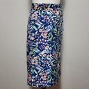 Talbots  blue floral pull on a-line skirt size 16 Photo 2