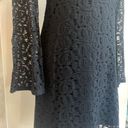 Laundry by Shelli Segal  Black Lace Cocktail Size 6 Sheath Bell Sleeves Classic Photo 5