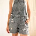 Madewell  Distressed Jean Overall Shorts Photo 2