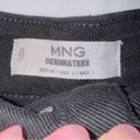 Mango  MNG Black Wash High Waisted Cut Off Denim Shorts size US 2 Photo 2