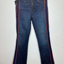 Veronica Beard NWT  Jeans Size 24 Womens Carolyn Baby Boot High Rise Track Stripe Photo 4