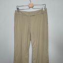 J.Jill  khaki beige mid rise flared tencel dress pants size 8 Photo 2