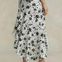 Polo NWT  Ralph Lauren Floral Ruffled Asymmetrical Linen Skirt Photo 1