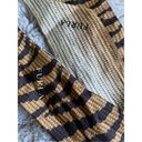 Furla  Women's Black & Brown Modern Zebra Print Scarf One Size Photo 3