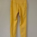 Colorfulkoala Yellow  High Waisted Leggings Photo 3