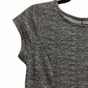 Tahari  Gray Peplum Short Sleeve Top Photo 2