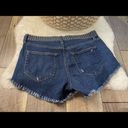 L'Agence L’Agence Studded Zoe Fringe Denim Shorts Size 25 Photo 5