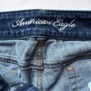 American Eagle  Artist Crop Jeans 14 Womens Studs Stretch Medium Wash Denim Ankle Photo 8