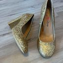 Penny Loves Kenny Penny Love Kenny 10 Glitter Gold Pumps Photo 2