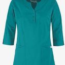 Butter Soft Teal Blue Scrub Top Photo 0