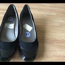 Life Stride  black wedge slip on shoes size 8.5 stretch fabric comfort shoes Photo 1