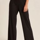 Abercrombie & Fitch  Black Ribbed Wide Leg Pull On Pants Sz S Photo 0