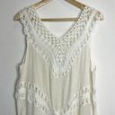 Cupshe NWT  Crochet Tunic Beach Coverup (white) - one size Photo 5