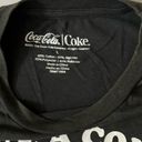 Coca-Cola  Cropped Short Sleeve Crew Neck Graphic Shirt Black Red White Photo 2