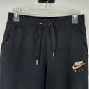 Nike  Air Sweatpants Joggers‎ Black Gold Logo Front And Back Drawstring Size S Photo 4