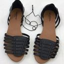 Arizona  Jean Co Womens Size 8.5 Basket Weave Black Sandals Photo 0