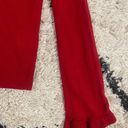 Tory Burch Red Ruffle Button Down Cardigan Photo 5