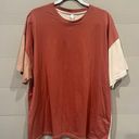 Wishlist red colorblock t shirt Photo 0