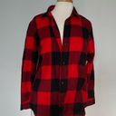 Old Navy NWT  Classic Shirt Buffalo Plaid Red Black Flannel Button Down Size L Photo 4