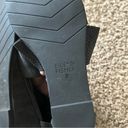 Eileen Fisher  Kes Perforated Nubuck Wedge Sandals in Black Size 8 Photo 9