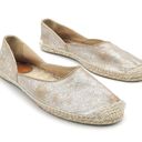 Rag and Bone  Georgie Silver Platinum Espadrille Slip-On Shoe Women’s Size 39.5 | 9 Photo 3