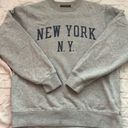 Brandy Melville Gray Crew Neck Sweater Photo 0