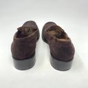 Loro Piana  Brown Suede Square Toe Moccasin Leather Loafer Size 37.5 / US 7 Photo 5