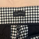 Talbots NWOT  sz12 black/white check Chatham ankle pant back pockets ankle slits Photo 1