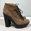 Polo  Ralph Lauren Helene Suede Platform Heeled Ankle Boots Womens 39 B (US 9 B) Photo 3