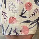 LuLaRoe  Purple & Pink Floral Print Blouse with Tulip Style Sleeves Size Large Photo 3