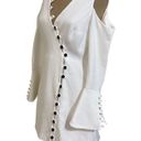 Alexis  'Galen' ivory long sleeve button front mini dress size Small Photo 4