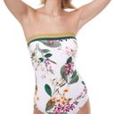 Gottex New!  Bandeau Strapless Floral Sardinia One Piece Swimsuit Photo 3