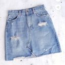 Free People Distressed Jean Skirt Photo 0