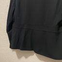 Talbots  Blazer Jacket Womens Size 18W Black Rayon Fabric Knit In Italy Photo 6