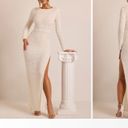 Oh Polly White Pearl Embellished Dress Photo 2