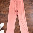 St. John  Sport • vintage pull-on faux suede pants peach coral wide leg leisure Photo 0