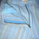 J.Jill  Stretchy Blue Stripes Wide Leg Casual Mid Rise Capris 6P Photo 10