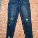 Vervet Flying Monkey High Rise Comfort Stretch Distressed Blue Mom Jean Size 30 Photo 3