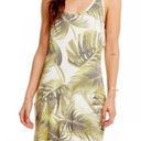 Chaser NWT  Cool Jersey Ruffle Racerback Shirttail Palm Print Dress Photo 0