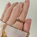 Vintage Love Copper Cursive Ring Band Girly Classic Simple Femme Promise Friend Jewelry Gold Photo 0