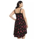 Tripp NYC  Red Black Sweeteheart Owl Hi-Low Hem Dress Plus Size 2X 18/20 Photo 9